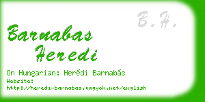 barnabas heredi business card